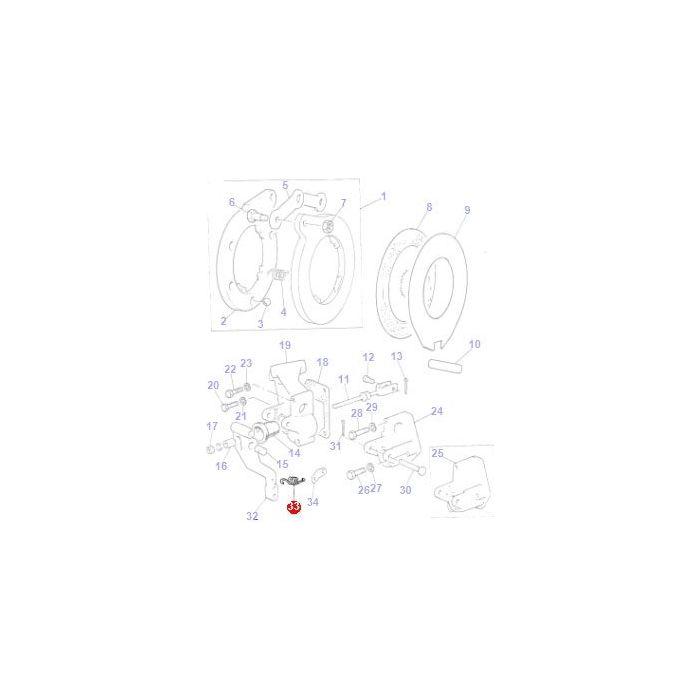 Spring Return - 1868691M1 - Massey Tractor Parts