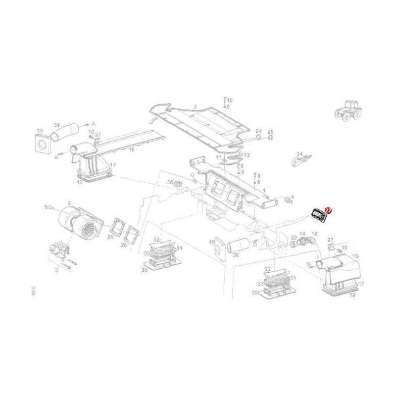Fendt Square Nozzle - G816810140080 | OEM | Fendt parts | Cab Interior-Fendt-Cab Accessories,Cab Air,Cabin & Body Panels,Cabin Heater & Heater Accessories,Engine & Filters,Farming Parts,Filters,Tractor Parts