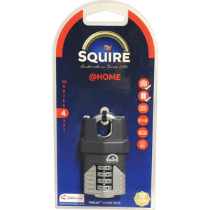 Squire 40CS COMBI Vulcan Combination Padlock, Body width: 40mm (Security rating: 4)
 - S.129905 - Farming Parts