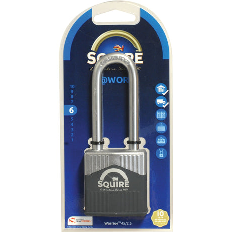 Squire 45/2.5 Warrior Padlock, Body width: 45mm (Security rating: 6)
 - S.129884 - Farming Parts