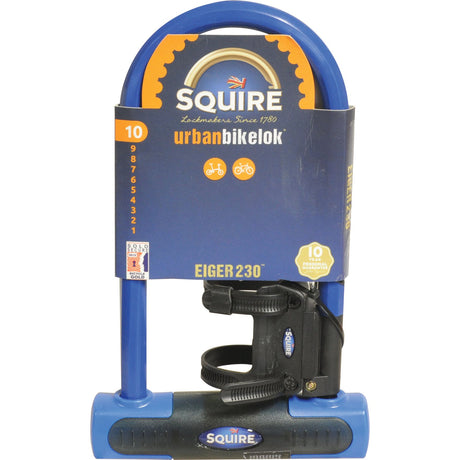 Squire Eiger 230 D-Lock - Blue, Body width: 175mm (Security rating: 10)
 - S.129917 - Farming Parts