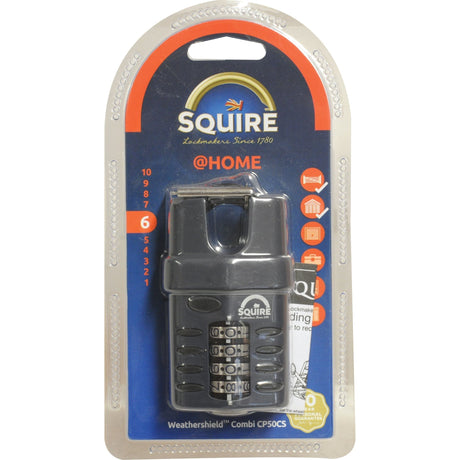 Squire Recodable CP Combination Padlock - Die Cast, Body width: 50mm (Security rating: 6)
 - S.26748 - Farming Parts