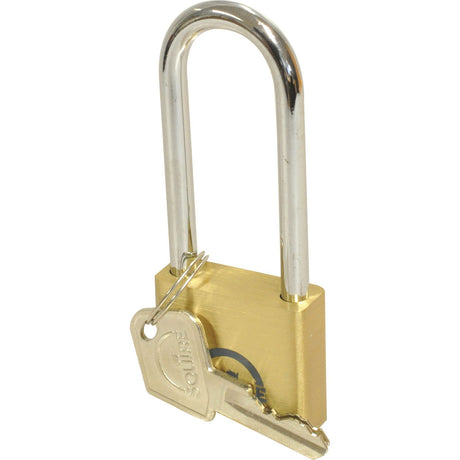 Squire Solid Brass Lion Range Padlock - Brass, Body width: 14mm (Security rating: 3)
 - S.26761 - Farming Parts