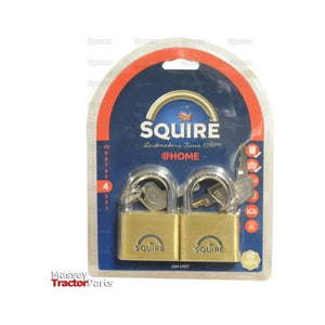 Squire Solid Brass Lion Range Padlock - Brass, Body width: 51mm (Security rating: 4)
 - S.26763 - Farming Parts
