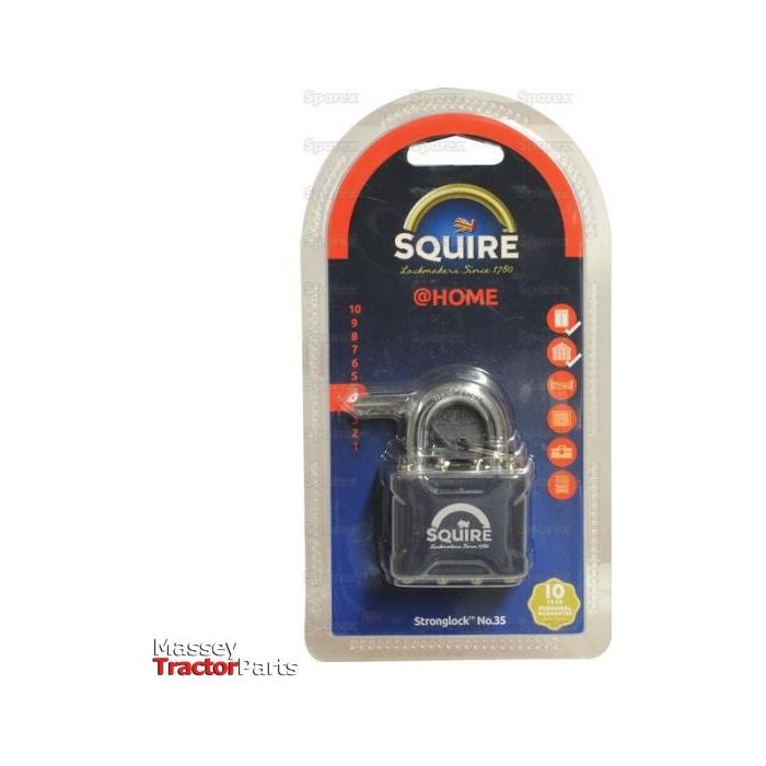 Squire Stronglock Pin Tumbler Padlock - Steel, Body width: 38mm (Security rating: 4)
 - S.26752 - Farming Parts