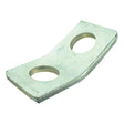 A Sparex Stabiliser Plate (Sparex Part No.S.191) with two 22mm holes and a slight 25° bend in the middle.