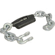 The Sparex Stabiliser Chain (Sparex Part No. S.58560) features a turnbuckle in the center and metal hooks on both ends, with specifications compatible with Fiat.