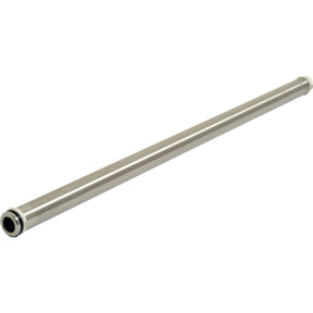 A long, cylindrical steel hydraulic pipe with a small black ring around one end, reminiscent of high-quality tractor parts from Sparex's Massey Ferguson collection, placed against a white background. This product is known as the Steel Hydraulic Pipe x and is identified by Sparex Part No.S.68408.