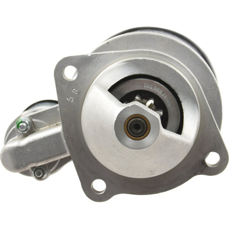 A close-up image of a metal Starter Motor - 12V, 2.7Kw (Sparex) with its detailed housing and visible bolts, showcasing the robust engineering typical of Sparex products.