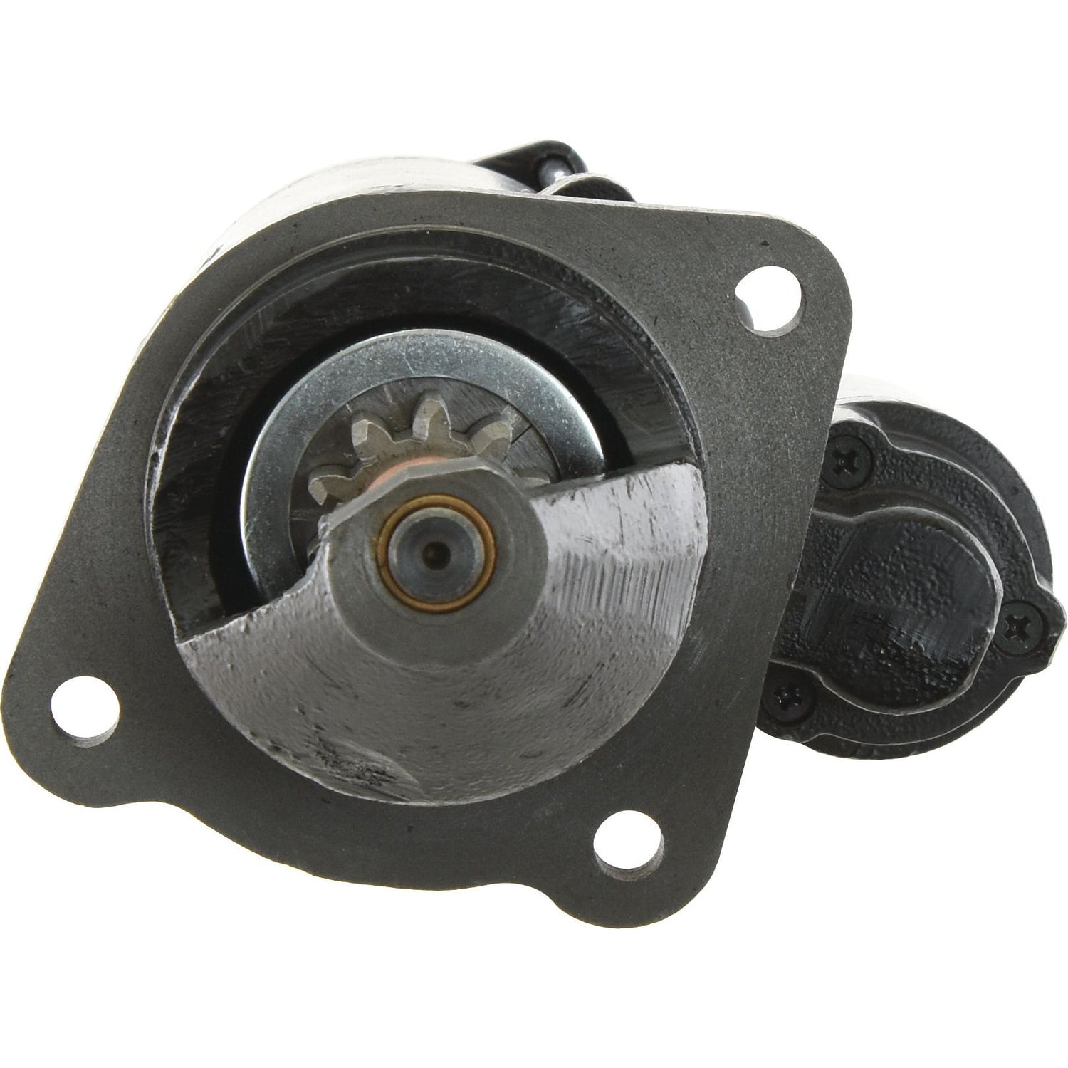 A close-up view of the Starter Motor - 12V, 4.2Kw (Sparex), showing the gear and mounting holes.