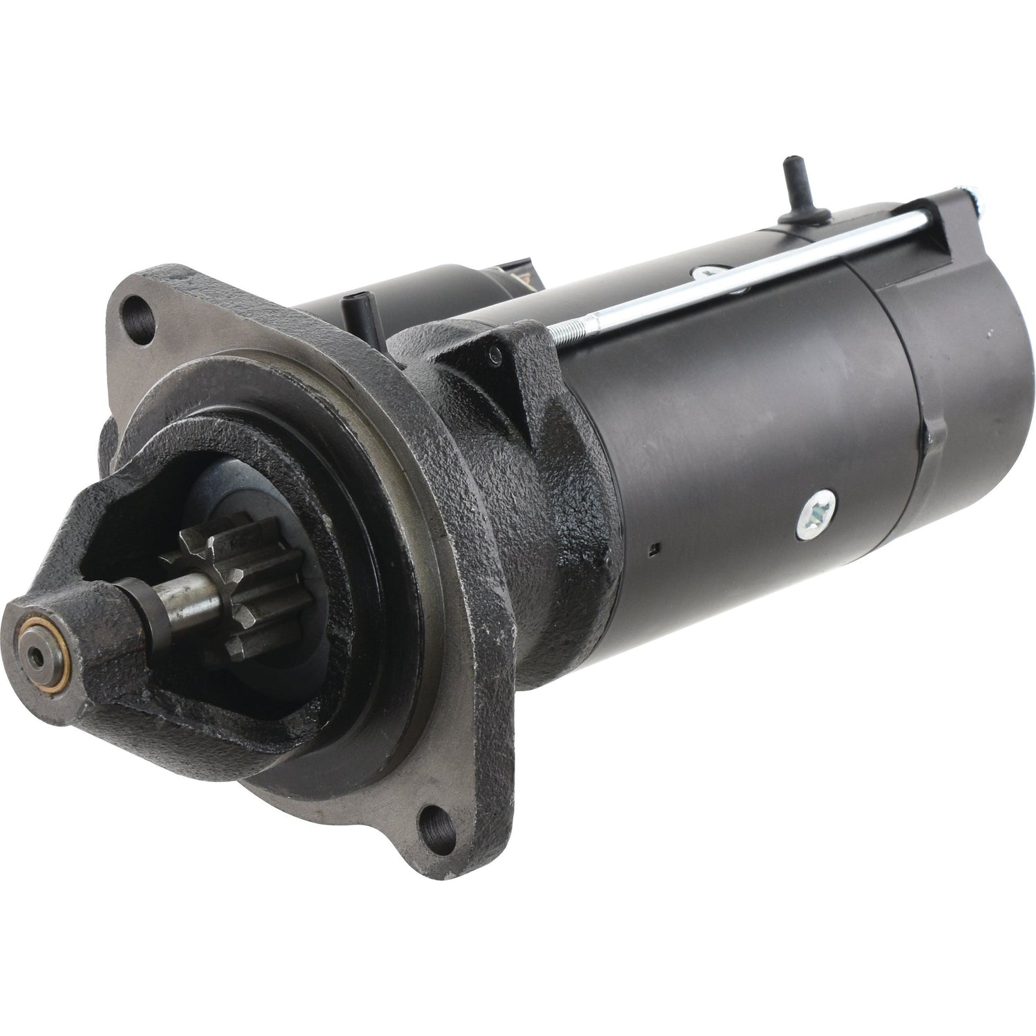 A Sparex starter motor, 12V and 4.2Kw, featuring a visible pinion gear and mounting points, available in black (Sparex Part No. S.150770).