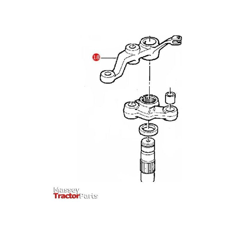 Massey Ferguson Steering Arm - 1671335M1 | OEM | Massey Ferguson parts | Axles & Power Transmission-Massey Ferguson-2WD Parts,Axle Spindles & Components,Axles & Power Train,Farming Parts,Front Axle & Steering,Steering Arms,Tractor Parts
