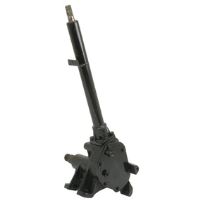 The **Steering Box Assembly** (Sparex Part No. S.73504) by **Sparex** is a black mechanical gearbox featuring an extended rod and mounting brackets, typically used in steering systems and often found in Landini tractors.