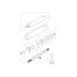 Steering Cylinder - 3484451M1 - Massey Tractor Parts