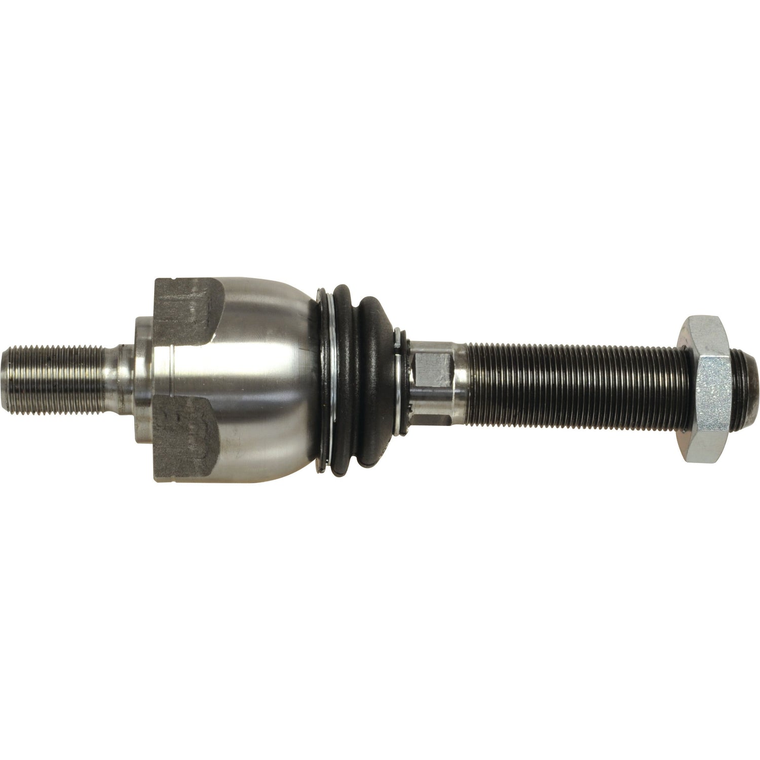 A Sparex Steering Joint, 210mm in length (S.21176), featuring threaded ends and a rubber joint in the middle, compatible with Ford New Holland machinery and likely part of an automotive assembly.