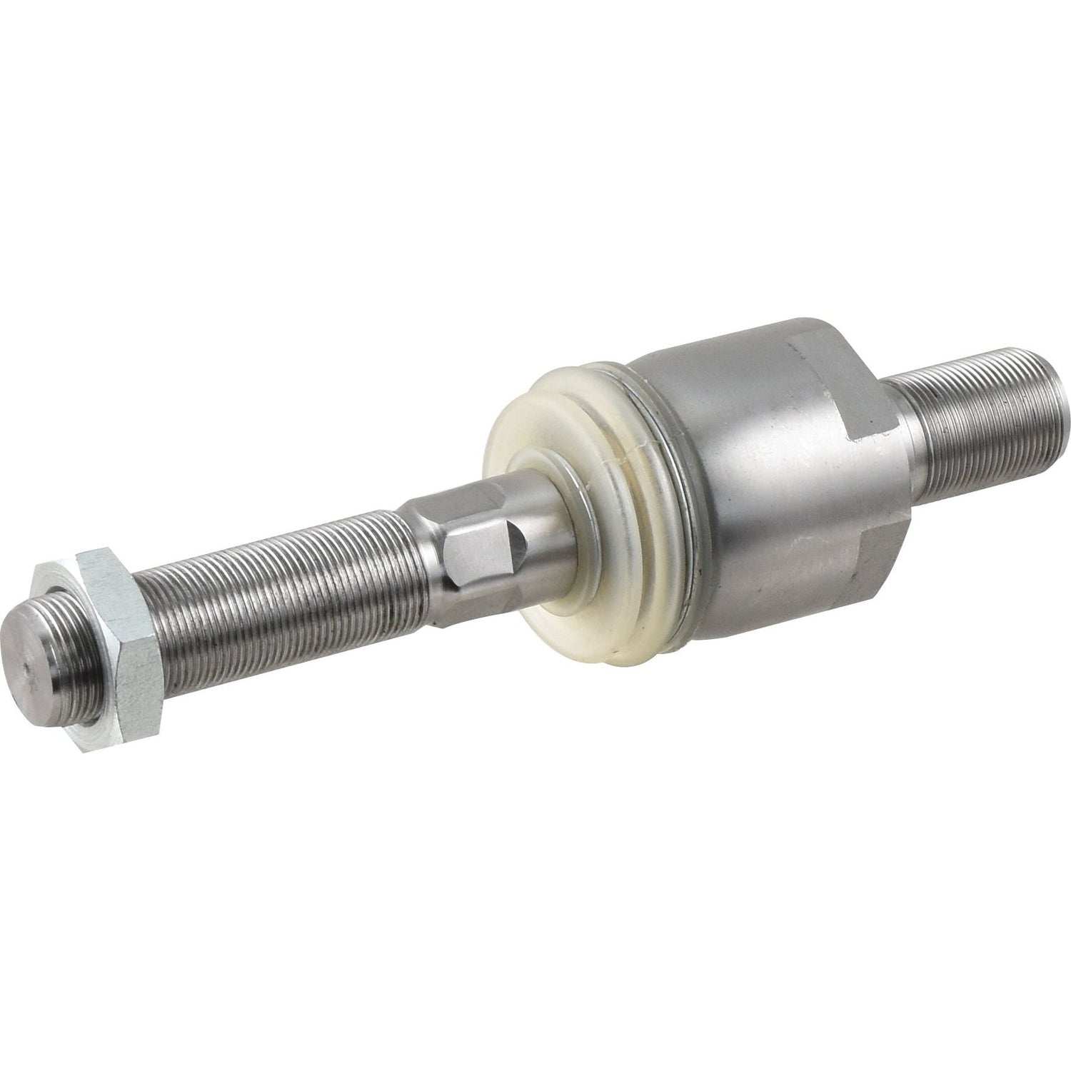 A Steering Joint by Sparex, model number S.148743, measuring 219mm in length and designed to meet M26 x 1.5 specifications, featuring a threaded metal rod with a cylindrical nut and washer attached near the center.