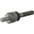 A 220mm steering joint, featuring a threaded metal rod with a hexagonal nut and a rubber gasket, resembling components used in Sparex-engineered machinery; Product: Steering Joint | Sparex Part No.S.333145.