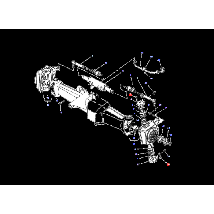 Steering Linkage Bolt - 3002880X1 - Massey Tractor Parts