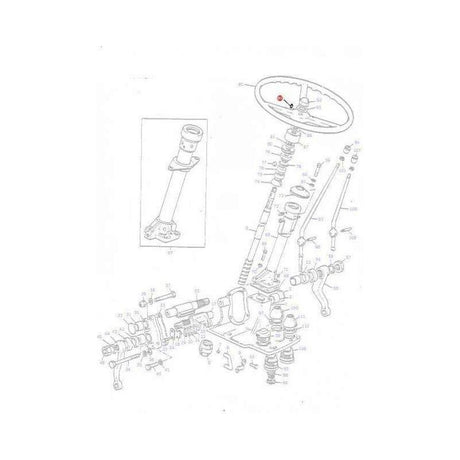 Massey Ferguson Steering Wheel Key - 2951X | OEM | Massey Ferguson parts | Steering Boxes-Massey Ferguson-Farming Parts,Hardware,Key Steel,Towing & Fasteners,Tractor Parts,Woodruff