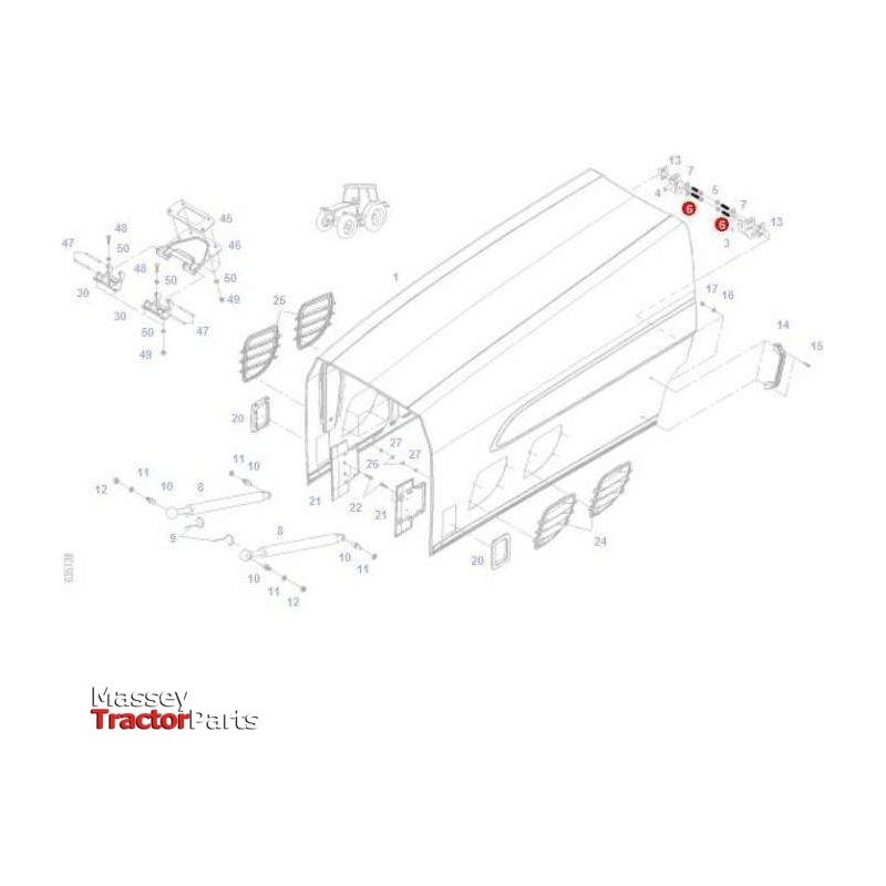 Fendt Stud Bolt M8x25 - X489127902000 | OEM | Fendt parts | Bonnets-Fendt-Axles & Power Train,Bolts & Nuts,Farming Parts,Tractor Parts,Wheel Bolts,Wheels & Mudguards
