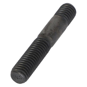 A worn-surface, double-ended threaded metal stud, perfect for Fendt Favorit applications: AGCO's Fendt Stud Bolt X489132006000.