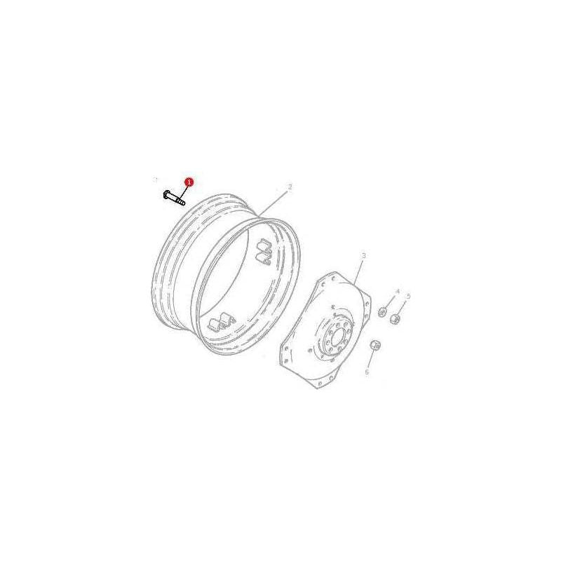 Massey Ferguson Stud Disc-Rim - 1688527M1 | OEM | Massey Ferguson parts | Wheel Studs-Massey Ferguson-Axles & Power Train,Bolts & Nuts,Farming Parts,Tractor Parts,Wheel Bolts,Wheels & Mudguards