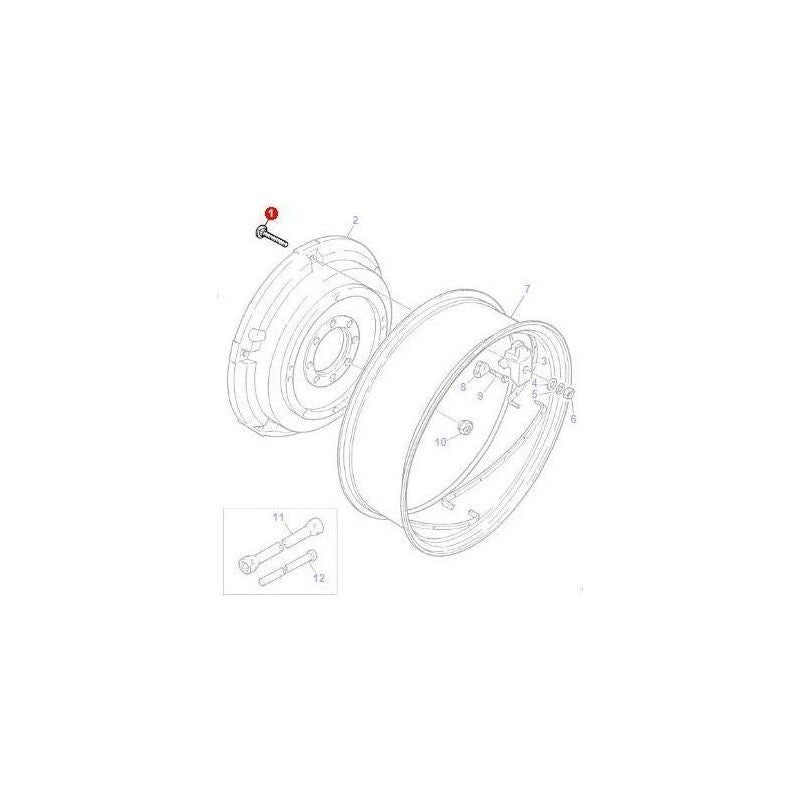 Massey Ferguson Stud Disc-Rim - 363296X1 | OEM | Massey Ferguson parts | Wheel Studs-Massey Ferguson-Axles & Power Train,Bolts & Nuts,Farming Parts,Tractor Parts,Wheel Bolts,Wheels & Mudguards