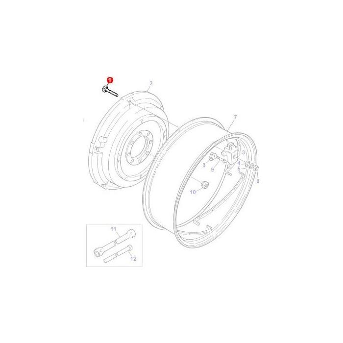 Stud Disc-Rim - 363296X1 - Massey Tractor Parts