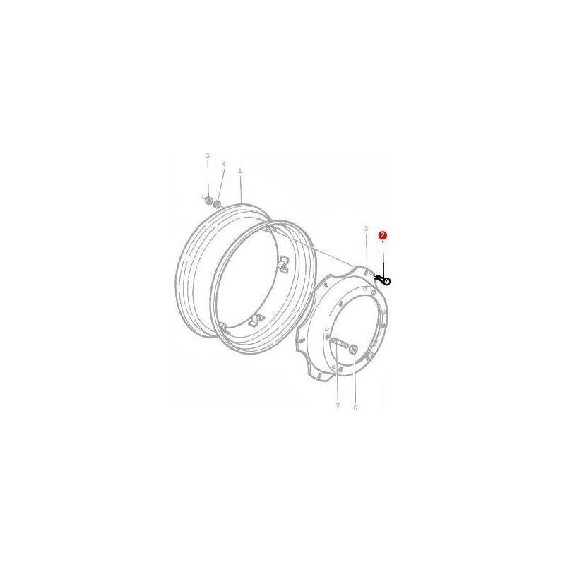 Massey Ferguson Stud Disc-Rim M16x80 - 3384620M1 | OEM | Massey Ferguson parts | Wheel Studs-Massey Ferguson-Axles & Power Train,Bolts & Nuts,Farming Parts,Tractor Parts,Wheel Studs,Wheels & Mudguards