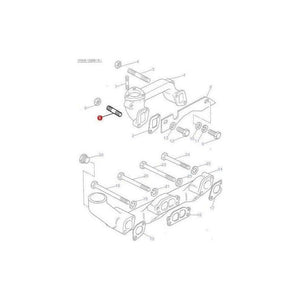 Massey Ferguson Stud Exhaust Manifold - 747260M1 | OEM | Massey Ferguson parts | Exhaust & Manifold Gaskets-Massey Ferguson-Cylinder Head Components,Cylinder Head Studs & Bolts,Engine & Filters,Engine Parts,Farming Parts,Tractor Parts