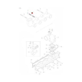 Stud Exhaust Manifold - V836859188 - ACW4003730 - Massey Tractor Parts
