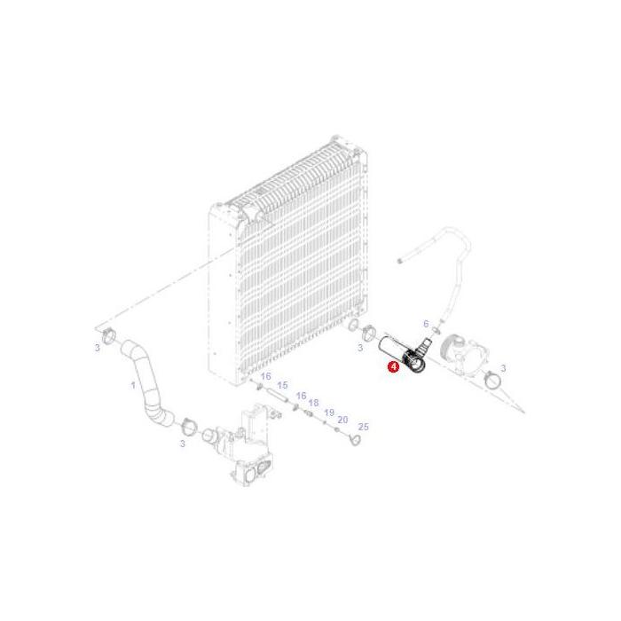 Suction Hose - G737200052020 - Massey Tractor Parts