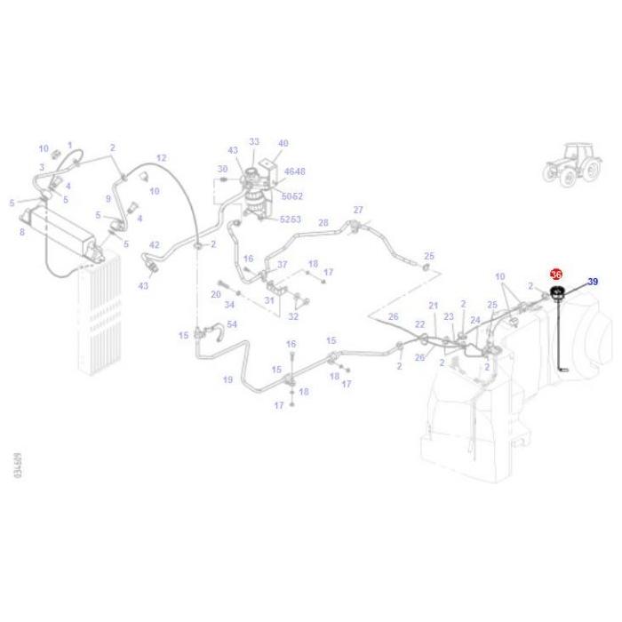 Suction Hose - H718202060120 - Massey Tractor Parts
