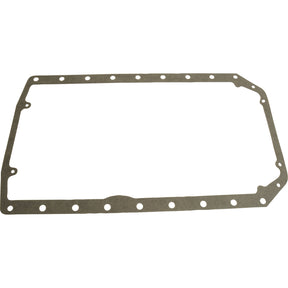 Introducing the Sparex Sump Gasket (411, 411D, 411DS, 420D, 420DS) | Sparex Part No.S.67360: a rectangular gasket featuring multiple evenly spaced holes around its perimeter, ideal for use in Massey Ferguson and Valmet & Valtra mechanical or automotive applications.