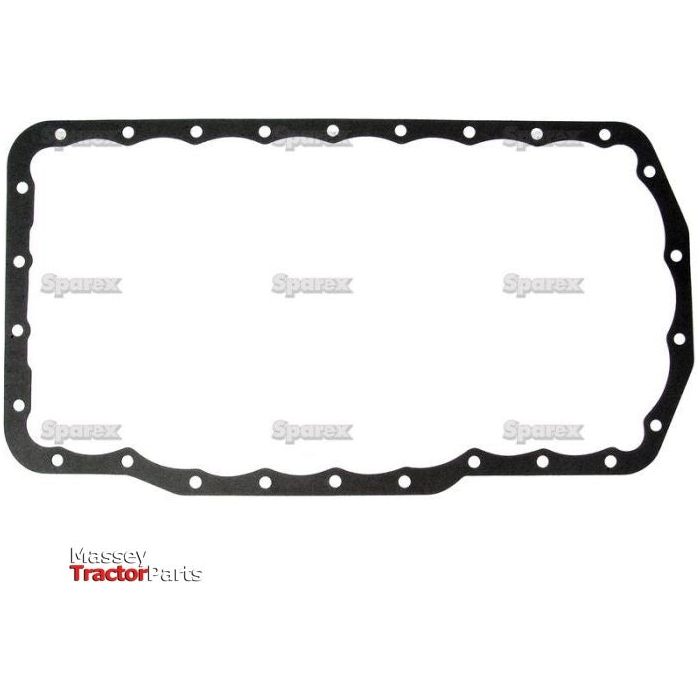 Rectangular tractor gasket with multiple bolt holes, labeled "Sparex Part No.S.66368", compatible with Ford Engine PowerStar 5.0T models.