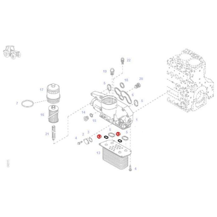 Sump Gasket - F716201510130 - Massey Tractor Parts