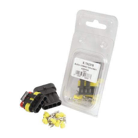 Superseal Block Connector-4 Way Kit (1pc male / 1pc female) Agripak
 - S.792376 - Massey Tractor Parts