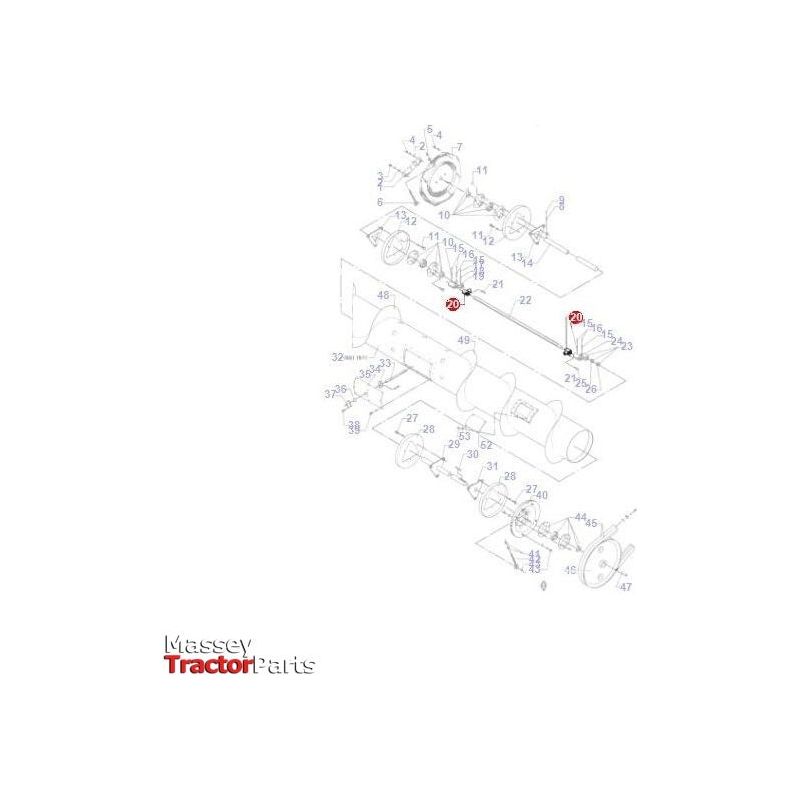 Massey Ferguson Support Finger - D28250585 | OEM | Massey Ferguson parts | Auger-Massey Ferguson-Auger,Farming Parts,Machinery