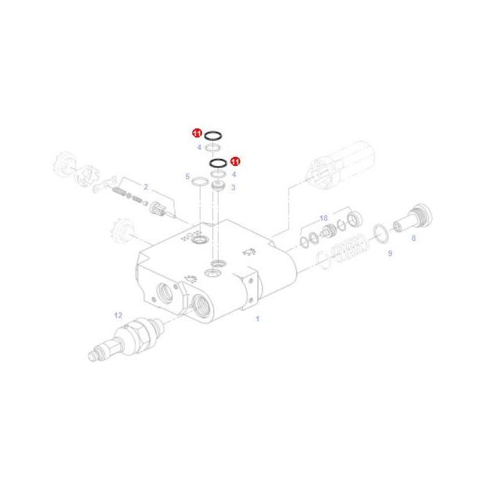 Supporting Ring - F916961022130 - Massey Tractor Parts