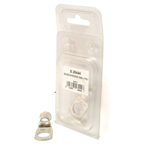 Clear plastic packaging containing a single metal ring terminal with an identical loose terminal placed in front. The packaging label reads "Swage On Ring Terminal 35mm² x Ø8.5mm, Agripak (2 pcs.), Sparex Part No.S.26444." The terminal suits a cable cross section of 35mm² and is branded as Sparex.