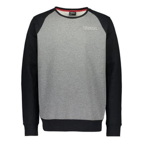 The AGCO Valtra Sweatshirt (Medium, V42805903) is a stylish gray and black long-sleeve, round neck sweatshirt featuring the "VALTRA" brand name on the upper left chest. It boasts a rib-knit body in gray, complemented by sleek black sleeves and collar.