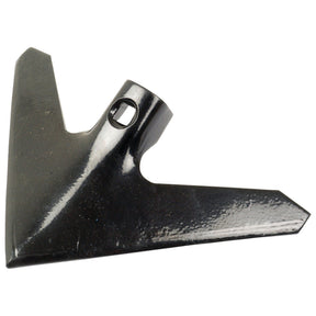 The Sweep 270x6mm, also known as Sparex Part No. S.22774, is a black garden hoe attachment featuring a triangular shape and a central hole with an Ø of 13mm. It is specifically designed to fit handles and is perfectly compatible with the Sparex and Farmet models 3000236.