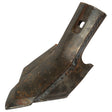 The Sparex Sweep - Knock On is a 103mm wide, 5mm thick rusty metal plow blade with a pointed tip and a rectangular hole for attachment. It's specifically designed to fit Horsch VARIOUS applications, making it an ideal choice for your needs. Compatible as part number 200PWV0428 (Sparex Part No.S.79295).