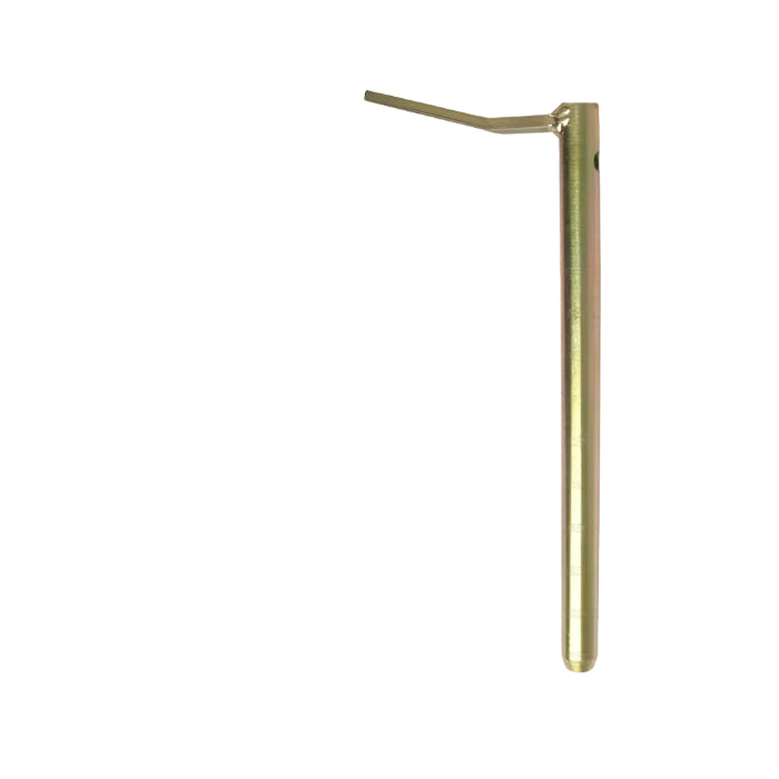 A Swinging Drawbar Hinge Pin 19x160mm (Sparex Part No.S.2732) with a bent end and a hole near the top, displayed on a white background. The Massey Tractor Parts logo is visible at the bottom left corner, signifying its compatibility with Massey Ferguson machinery.