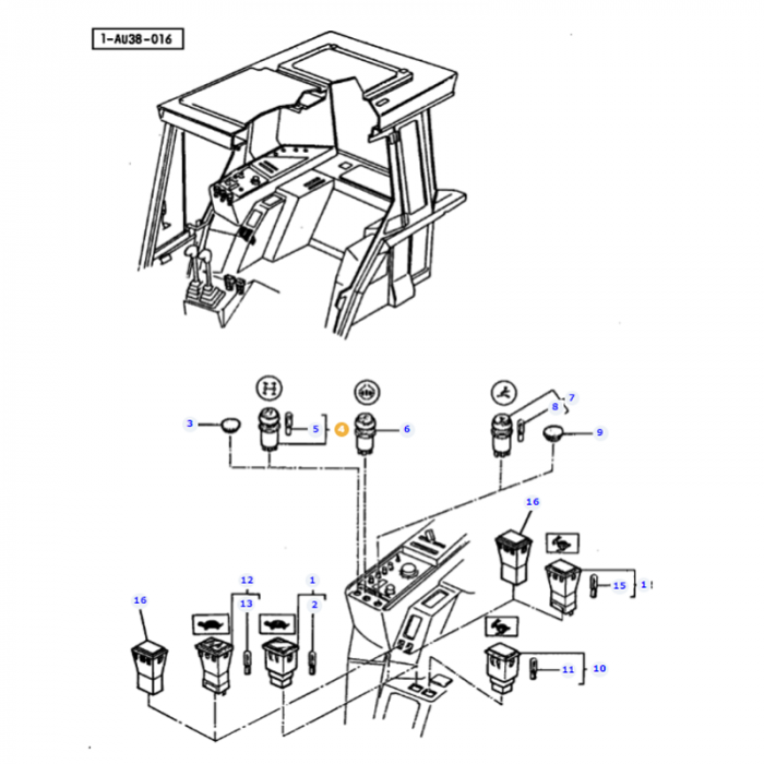 Switch 4WD - 3385822M1 - Massey Tractor Parts