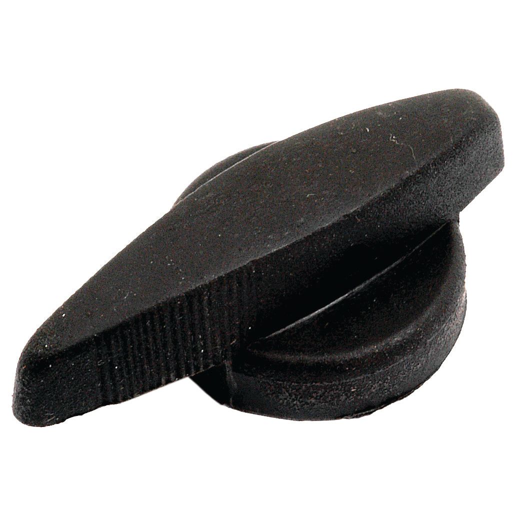 The Switch Knob (Sparex Part No. S.75820) by Sparex is a black plastic knob featuring a ribbed grip and designed in the shape of a tapered lever, displayed against a white background.