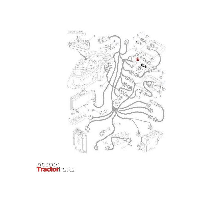 Massey Ferguson Switch PTO Stop - 3777568M2 | OEM | Massey Ferguson parts | Instrument Panels-Massey Ferguson-Display Stands,Farming Parts,Lighting & Electrical Accessories,Merchandising & Marketing Material,PTO,Specialised Stands,Switches & Sensors,Toggle Switches,Tractor Parts,Workshop & Merchandising