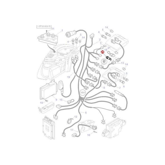 Switch PTO Stop - 3777568M2 - Massey Tractor Parts