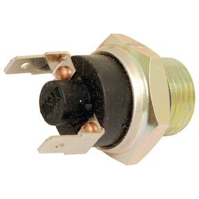 A close-up view of the Sparex Safety Switch (Sparex Part No.S.43822), an automotive electrical component made of metal and plastic, featuring three flat metal connectors.