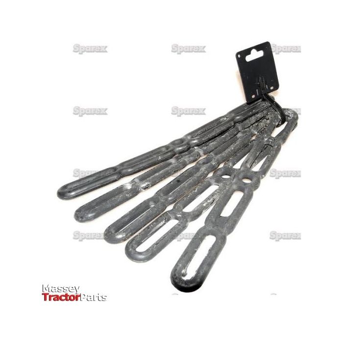 A set of five rubber tensioner straps (290mm), branded "Sparex," suitable for various tractor models, labeled with the product code S.28947.